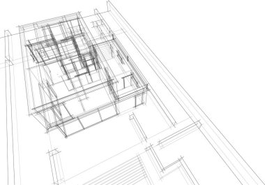 soyut mimari duvar kağıdı konsepti, dijital arkaplan