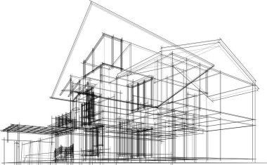 soyut mimari duvar kağıdı, dijital arkaplan