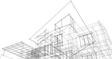 soyut mimari duvar kağıdı, dijital arkaplan