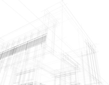 soyut mimari duvar kağıdı tasarımı, dijital konsept arkaplan