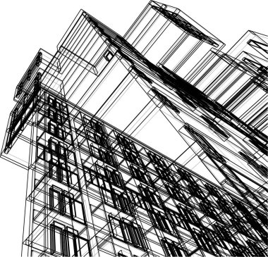 soyut mimari duvar kağıdı, dijital arkaplan