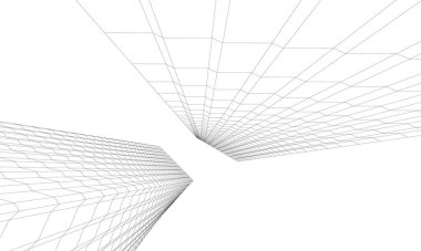 soyut mimari duvar kağıdı konsepti, dijital arkaplan