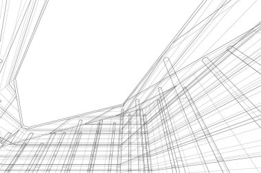 soyut mimari duvar kağıdı, dijital arkaplan