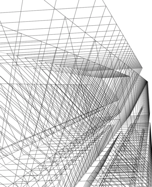 Abstract Architectonisch Behang Digitale Achtergrond — Stockvector