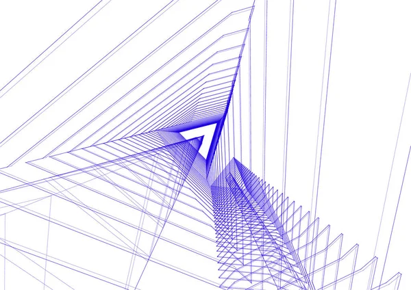 Abstrakcyjna Tapeta Architektoniczna Tło Cyfrowe — Wektor stockowy