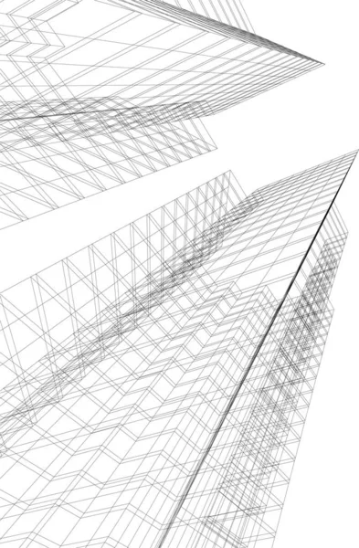 抽象的な建築壁紙やデジタル背景 — ストックベクタ