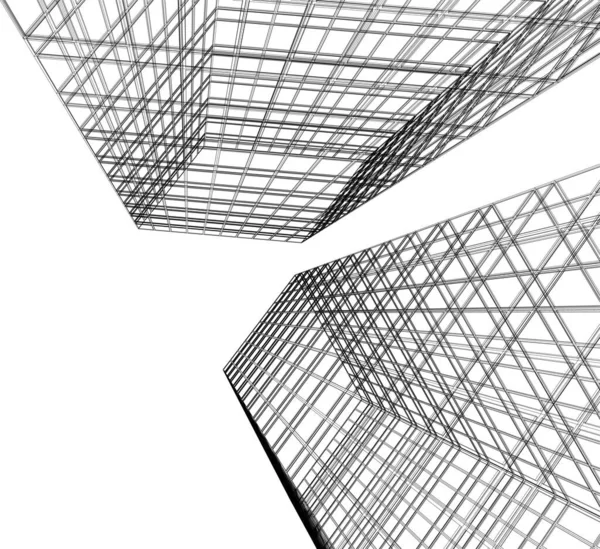 Fondo Pantalla Arquitectónica Abstracta Fondo Digital — Vector de stock