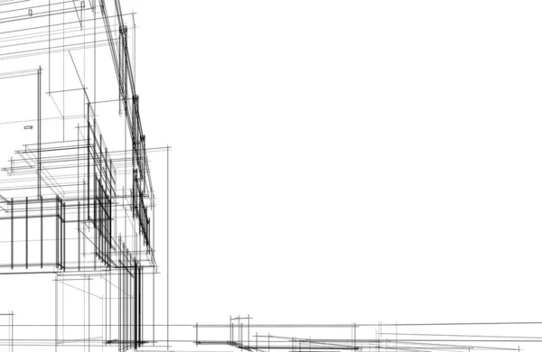 Abstrakcyjna Tapeta Architektoniczna Tło Cyfrowe — Wektor stockowy