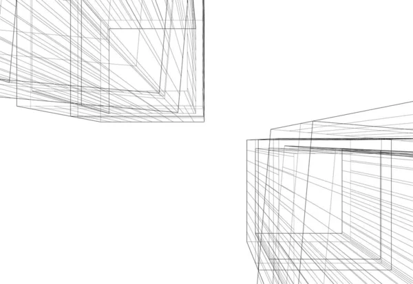 Абстрактные Архитектурные Обои Цифровой Фон — стоковый вектор