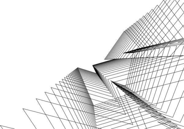 Abstrakcyjna Tapeta Architektoniczna Tło Cyfrowe — Wektor stockowy