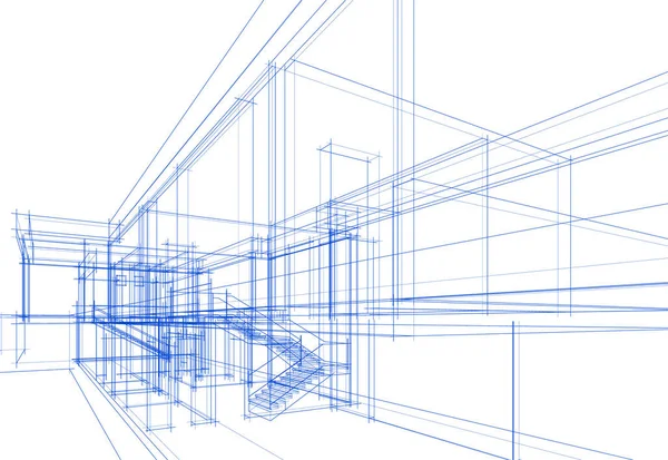 抽象的な建築壁紙やデジタル背景 — ストックベクタ