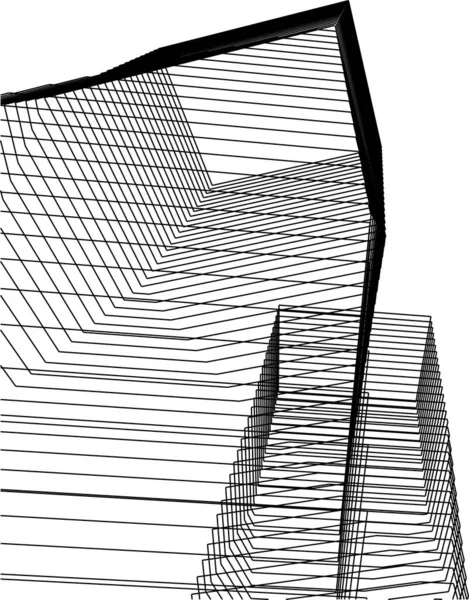 Абстрактні Архітектурні Шпалери Цифровий Фон — стоковий вектор