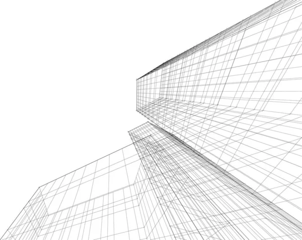 抽象的な建築壁紙やデジタル背景 — ストックベクタ