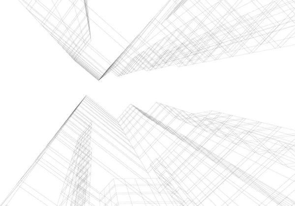 Abstract Architectonisch Behang Digitale Achtergrond — Stockvector