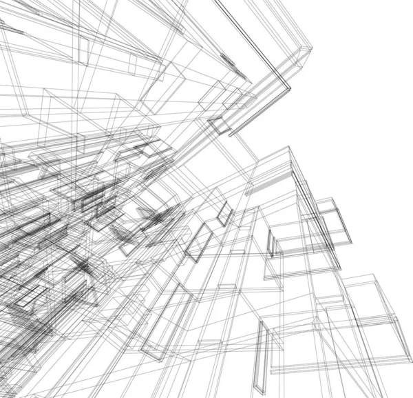Абстрактные Архитектурные Обои Цифровой Фон — стоковый вектор