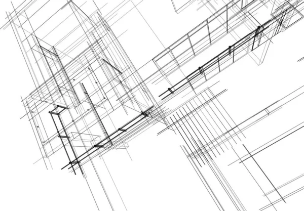 Абстрактные Архитектурные Обои Цифровой Фон — стоковый вектор