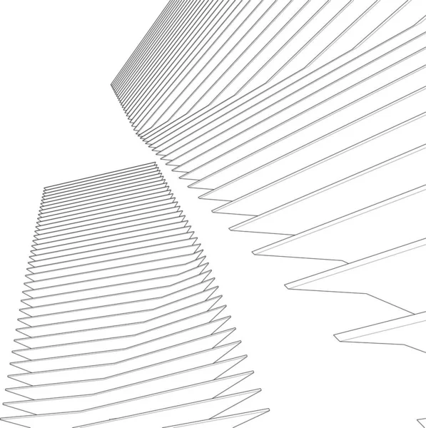 Abstract Architectonisch Behang Digitale Achtergrond — Stockvector