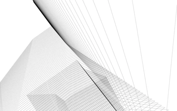 Papier Peint Architectural Abstrait Fond Numérique — Image vectorielle