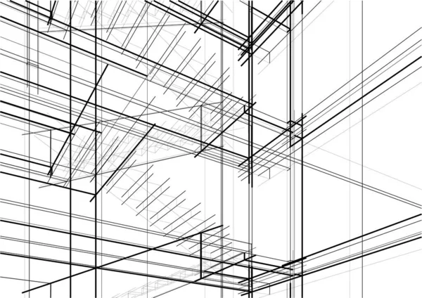 建筑墙纸摘要 数码背景 — 图库矢量图片