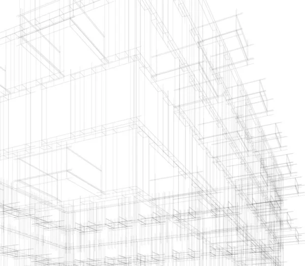 Abstract Architectonisch Behang Digitale Achtergrond — Stockvector