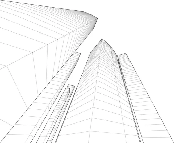 Абстрактный Архитектурный Дизайн Обоев Цифровой Концепт Фон — стоковый вектор