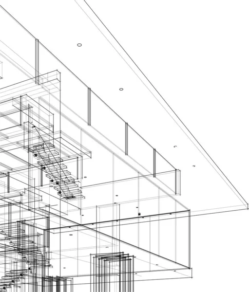 Abstrakcyjna Tapeta Architektoniczna Tło Cyfrowe — Wektor stockowy