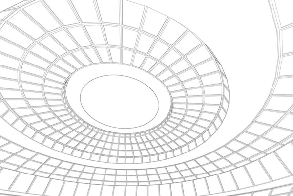 Abstrakt Arkitektoniska Tapeter Digital Bakgrund — Stock vektor