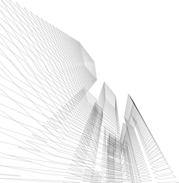 Abstract Architectonisch Behang Digitale Achtergrond — Stockvector