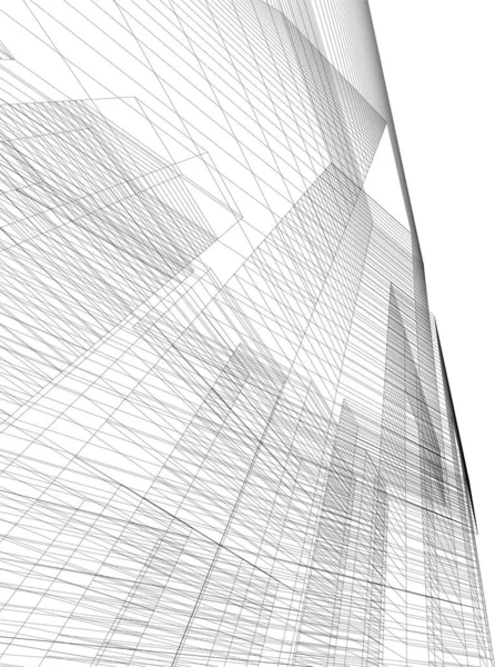 Abstract Architectonisch Behang Digitale Achtergrond — Stockvector