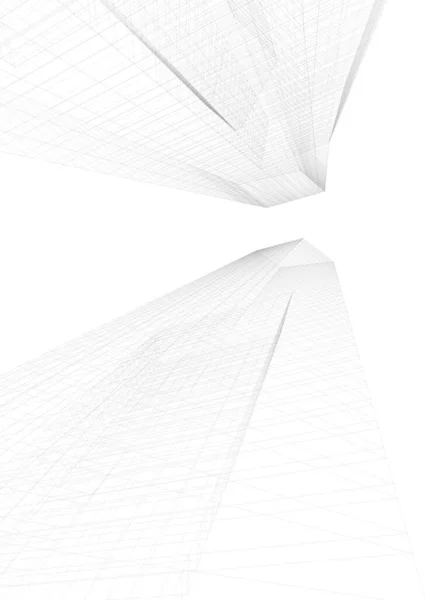 Papier Peint Architectural Abstrait Fond Numérique — Image vectorielle