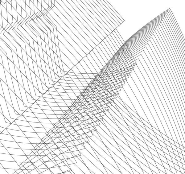 Abstract Architectonisch Behang Digitale Achtergrond — Stockvector