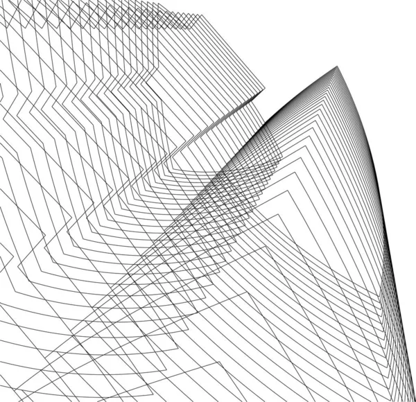 Abstrakt Arkitektoniska Tapeter Digital Bakgrund — Stock vektor