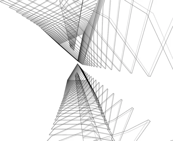 Abstrakcyjna Tapeta Architektoniczna Tło Cyfrowe — Wektor stockowy