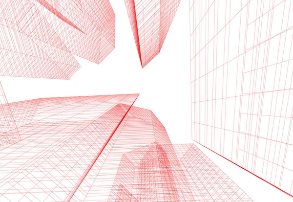 Papier Peint Architectural Abstrait Fond Numérique — Image vectorielle