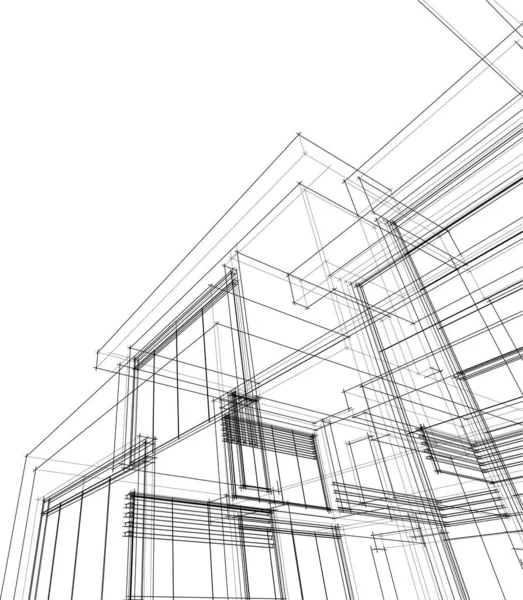 Abstrakcyjna Tapeta Architektoniczna Tło Cyfrowe — Wektor stockowy