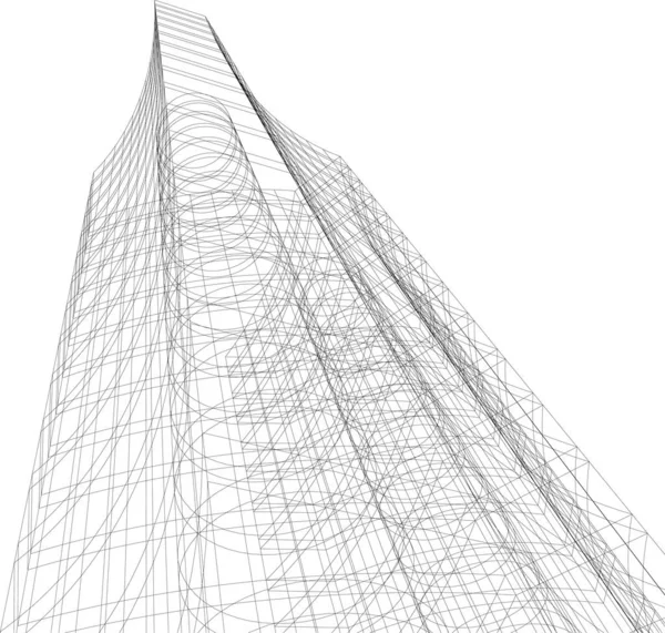 Abstrakcyjna Tapeta Architektoniczna Tło Cyfrowe — Wektor stockowy