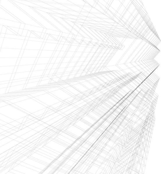 Papier Peint Architectural Abstrait Fond Numérique — Image vectorielle