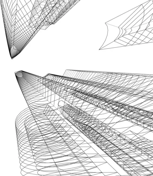 建筑墙纸摘要 数码背景 — 图库矢量图片