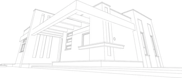 建筑墙纸摘要 数码背景 — 图库矢量图片