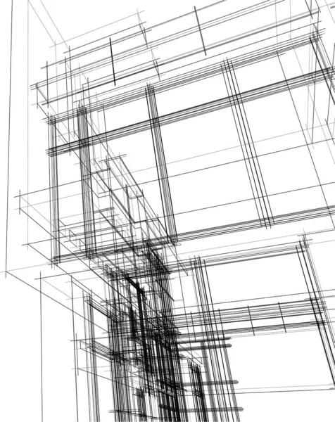 抽象的な建築壁紙やデジタル背景 — ストックベクタ