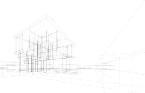 建筑墙纸摘要 数码背景 — 图库矢量图片