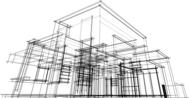 soyut mimari duvar kağıdı, dijital arkaplan