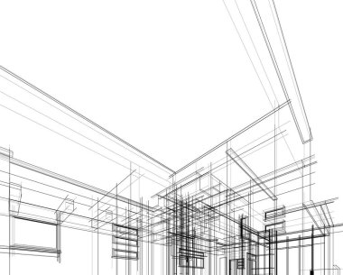 soyut mimari duvar kağıdı, dijital arkaplan