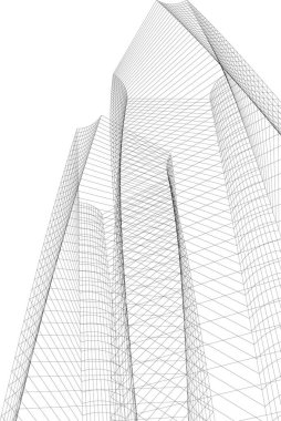 soyut mimari duvar kağıdı konsepti, dijital arkaplan