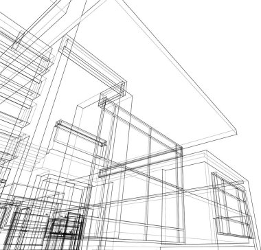 soyut mimari duvar kağıdı, dijital arkaplan