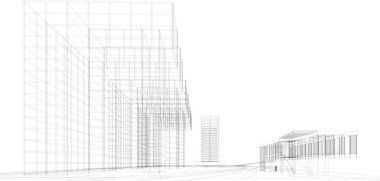 soyut mimari duvar kağıdı, dijital arkaplan