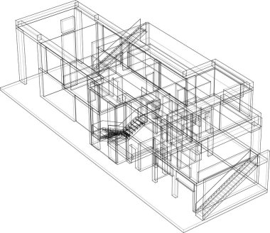 soyut mimari duvar kağıdı, dijital arkaplan