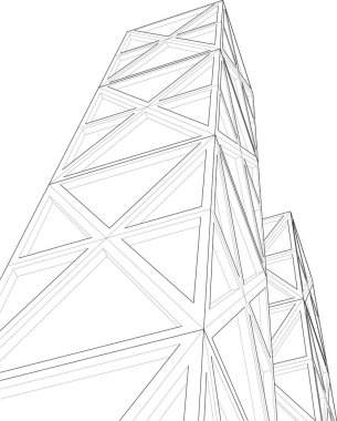 soyut mimari duvar kağıdı konsepti, dijital arkaplan