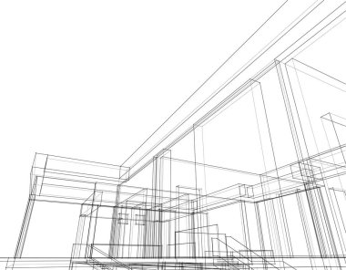 soyut mimari duvar kağıdı, dijital arkaplan