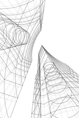 soyut mimari duvar kağıdı, dijital arkaplan